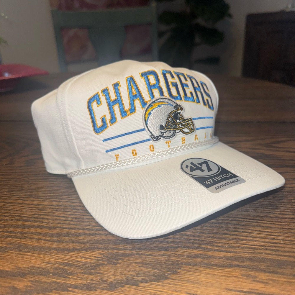 47 Brand Chargers Adjustable Hat - White and Blue